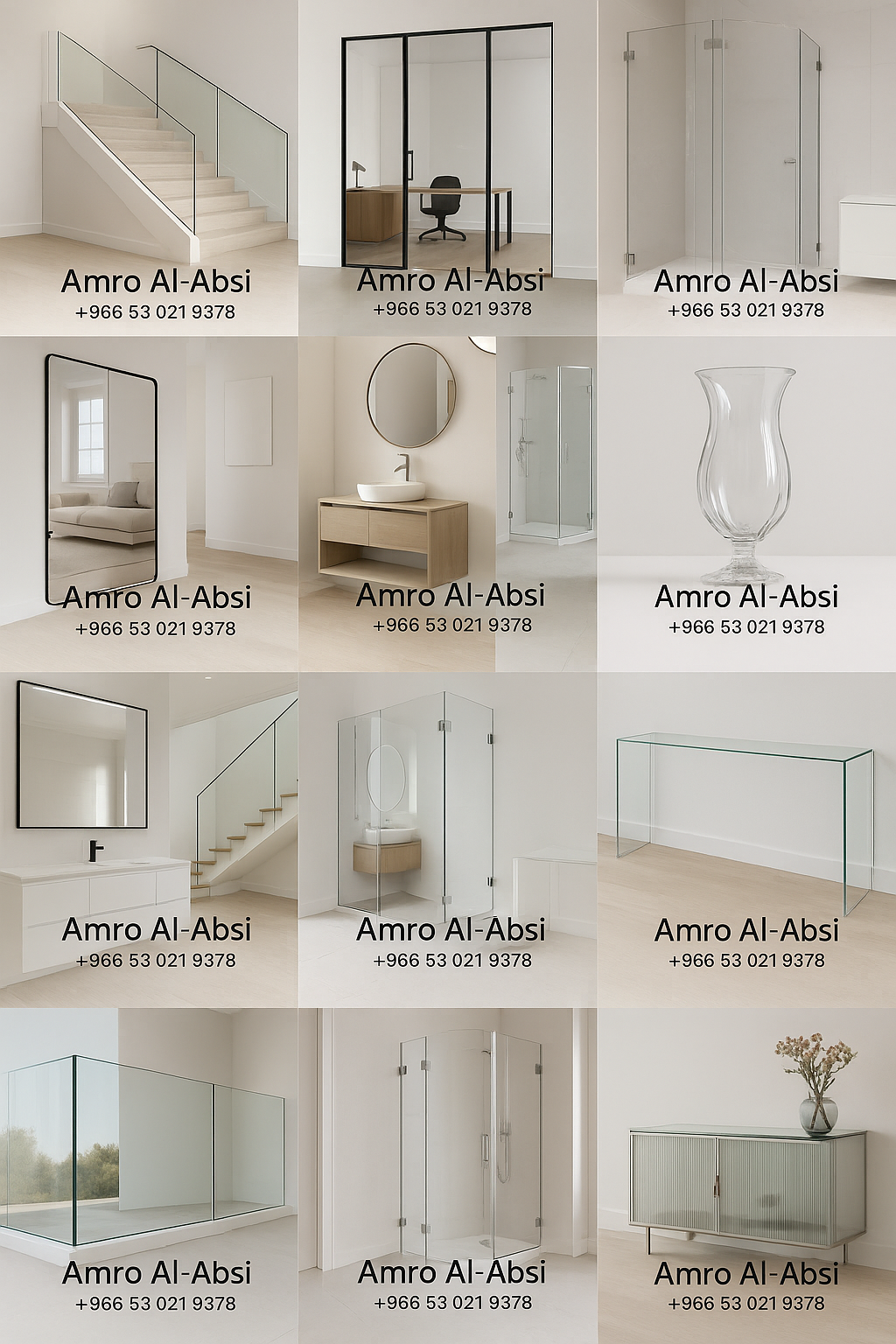 زجاج سكريت الرياض